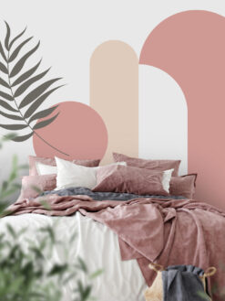 Geometric Wallpaper, Boho Arches Peel and Stick Wall Mural, Abstract Art Wallpaper - Chauvet Wallpaper and Décor